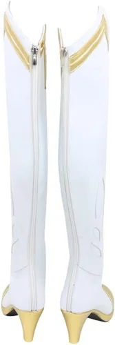 Vista 4 de Game Genshin Impact - Zapatos de cosplay para viajero Lumine, zapatos de cosplay para Halloween, carnaval, fiesta, diario, ocio, botas casuales
