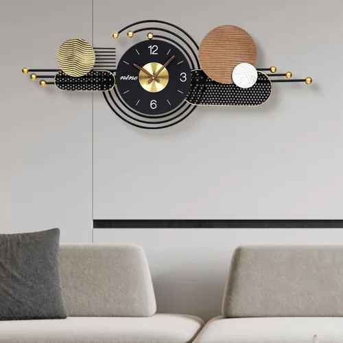 Vista 14 de Reloj de pared redondo de 10 pulgadas, funciona con pilas, de madera, de cuarzo, silencioso, decorativo, analógico, para apartamento, sala de estar