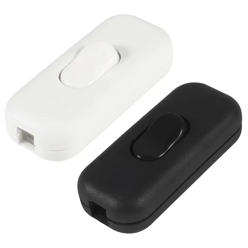Vista 16 de 2 interruptores de cable en línea, AC120V 10A, 250V 6A, interruptor de control de lámpara de encendido y apagado para dormitorio, lámpara de mesa