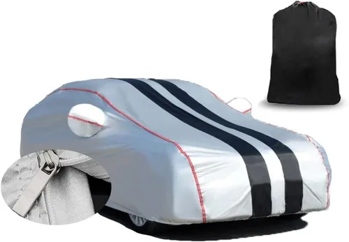 Vista 9 de DUBOM Car Cover Waterproof for V-olkswagen Escarabajo 1960-1980, Waterproof Outdoor Winter Car Covers Breathable Large Cover with Straps Zip A1