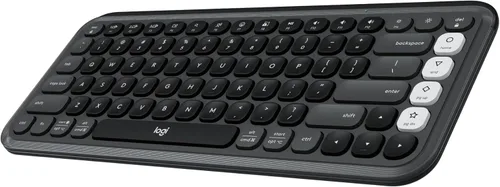 Vista 17 de Logitech POP ICON Keys Teclado Bluetooth inalámbrico, escritura cómoda, teclas programables, fácil de cambiar entre hasta 3 dispositivos
