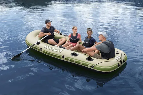 Vista 2 de Bestway Hydro-Force - Juego de balsa inflable para niños y adultos, ideal para estanques, lagos, ríos