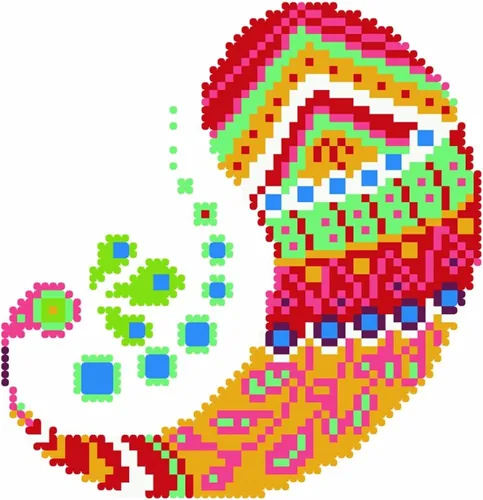 Vista 5 de DIAMOND DOTZ Kits de pintura de diamantes con patrón de ranura de cachemira para adultos, kits de arte de diamantes, un kit de manualidades creativo