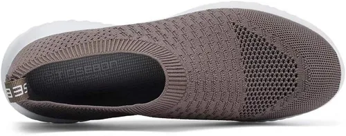 Vista 4 de Konhill - Zapato deportivo para caminar, ligero, deportivo, informal, para gimnasio, sin cordones, para mujer