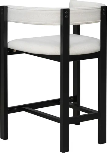 Vista 8 de Christopher Knight Home Rylan - Juego de 2 taburetes tapizados de tela moderna en forma de U para comedor, altura de encimera, taburete de madera