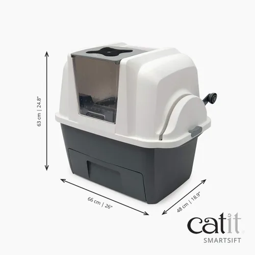 Vista 7 de Caja sanitaria automática para gatos Hagen Catit SmartSift, Bronceado