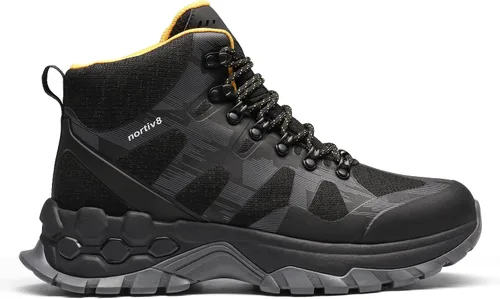 Vista 2 de NORTIV 8 Polar Bear Series Botas de senderismo impermeables de agarre extra para hombre