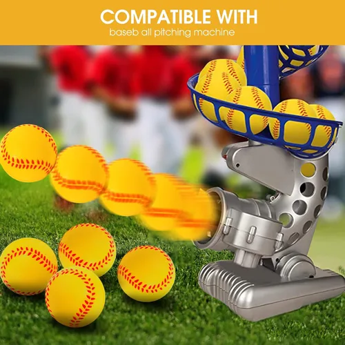 Vista 7 de Paquete de 20 mini pelotas de béisbol de espuma de 1.6 pulgadas, perfectas para practicar bateo y lanzar, mejorar tu precisión de bateo