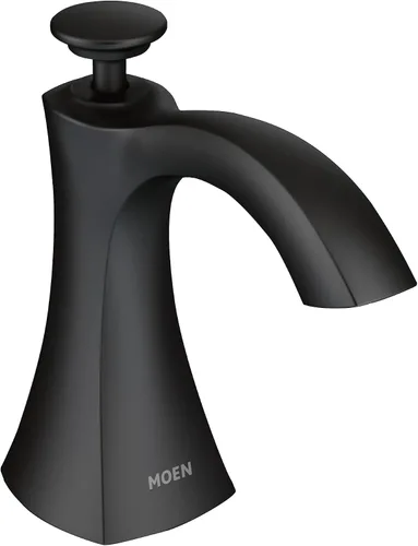 Vista 7 de Moen S3948C Dispensador de jabón de cocina de transición montado en la cubierta con botella recargable sobre el fregadero, cromado