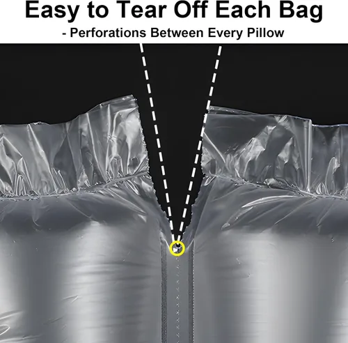 Vista 4 de 170 almohadas de aire para envío, bolsas de cojín de aire inflables prellenadas de 4 x 8 pulgadas, no necesita bomba, material de embalaje