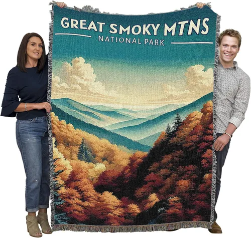 Vista 60 de Pure Country Weavers Manta del Parque Nacional Acadia, manta de tapiz de algodón para regalo, fabricada en los Estados Unidos, 72 x 54 pulgadas