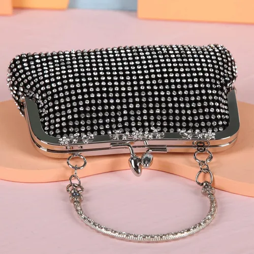 Vista 5 de Fawziya Rhinestone Crystal Embrague Lindos bolsos de noche y embragues para las mujeres