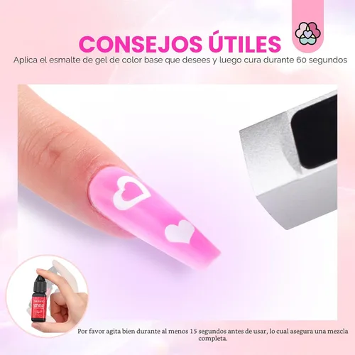 Vista 4 de SAVILAND Esmalte de Uñas en Gel para Aerógrafo Libre de Hema: Sin Dilución 12 Colores de Vitalidad Aerógrafo para Uñas Sin Acetona con Niebla Fina