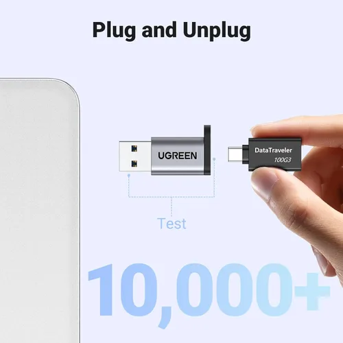 Vista 6 de UGREEN Adaptador USB C hembra a USB macho de 10 Gbps tipo C a USB A, convertidor de cable de carga compatible con Apple Watch iPhone 15 14 13