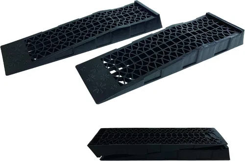 Vista 9 de Ramps - Rampas de servicio de plástico de bajo perfil para vehículos de 3 toneladas, paquete de 2