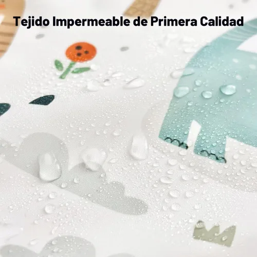 Vista 5 de PandaEar Paquete de 5 baberos de manga larga para bebé, babero impermeable de manga completa para bebés de 6 a 36 meses