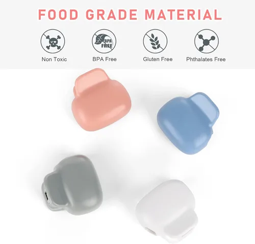 Vista 4 de Paquete familiar de fundas para cepillos de dientes, tapas para cepillos de dientes, protector de estuche de viaje, clip de plástico para viajes 4