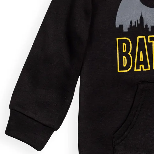 Vista 4 de DC Comics Justice League Superman Batman The Flash - Sudadera de forro polar con capucha para niños pequeños y grandes