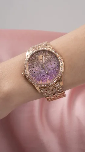 Vista 8 de GUESS Ladies Sport Multifunction Duotone Crystal 40mm Watch