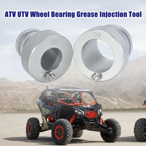 Vista 2 de 2 piezas de herramienta de grasa para rodamientos de rueda de 30 mm + 39 mm Compatible con Can Am Maverick X3/MAX Adecuada para rodamientos UTV ATV