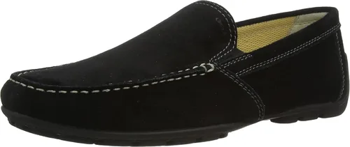 Vista 6 de Geox Mocasín de conducción Monet19 para hombre Cuero negro