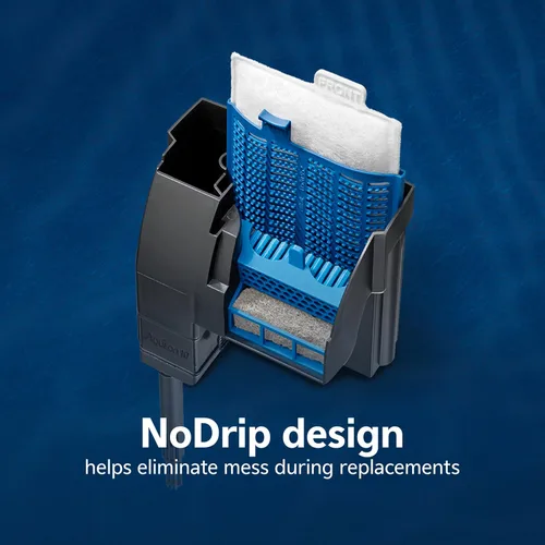 Vista 3 de Aqueon PRO - Cartuchos de filtro de repuesto, diseño NoDrip, para acuarios de agua dulce y salada, tamaño mediano, paquete de 3