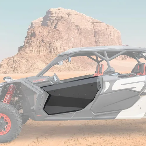Vista 4 de A & UTV PRO Puertas completas de aluminio X3 para Can-Am Maverick X3/X3 MAX 2017-2024 2025, paneles de puerta de metal resistentes para puertas