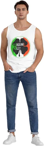 Vista 6 de SKYJUNOJN Man Muscle Tank Tops T Shirt Fashion Music Festival Sleeveless T Shirt