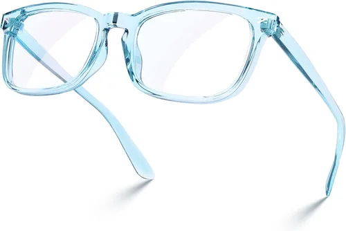 Vista 19 de VISOONE - Lentes cuadrados con bloqueo de luz azul y antireflejante para computadora, videojuegos; para mujeres y hombres MONTANA