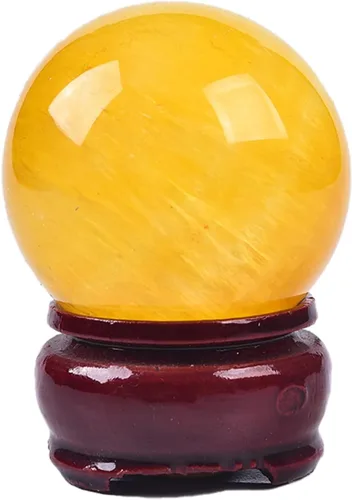Vista 37 de JIC Gem Piedra Natural de Jaspe Africano Cristal de Curación Esfera Adivinación Bola de Piedra Preciosa, Feng Shui Reiki Aura Decoración