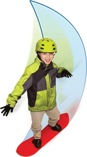 Vista 8 de Geospace The Original Sledsterz Tabla de Nieve para Niños Principiantes - Viene en Varios Colores: Rojo, Azul o Verde (Tabla de Nieve Surtida Única)