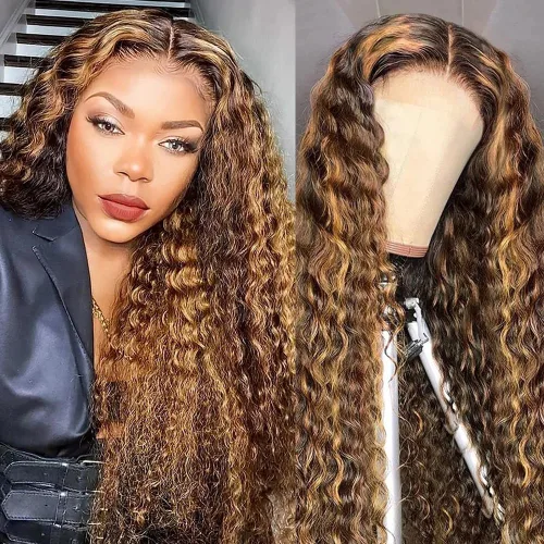 Vista 14 de FIRIEYA - Peluca Bob rizada de pelo humano, 220 densidad, 13x4 encaje frontal HD, pelo humano prearrancado, rizado profundo, sin pegamento, pelucas