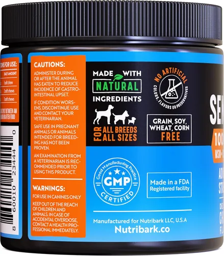 Vista 9 de Glucosamina para perros – 1000 mg – Suplemento para articulaciones de perros mayores – Masticables avanzados de apoyo para la cadera