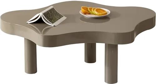 Vista 4 de HM&DX Mesa de centro de nube irregular con 3 patas, mesa central moderna de mediados de siglo para dormitorio, sala de estar, bonita mesa auxiliar