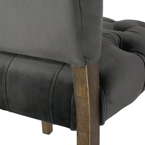 Vista 8 de Christopher Knight Home Carolina Velvet - Sillas de comedor, juego de 2 piezas, color carbón