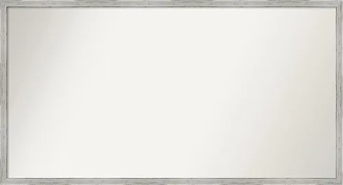 Vista 335 de Amanti Art Espejo de baño blanco para sobre el fregadero, 22 x 45 pulgadas, espejo de tocador rectangular blanco Lucie, marco de madera moderno