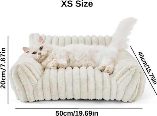 Vista 2 de Nolipaw Cozy Plush Pet Sofa, X-Small