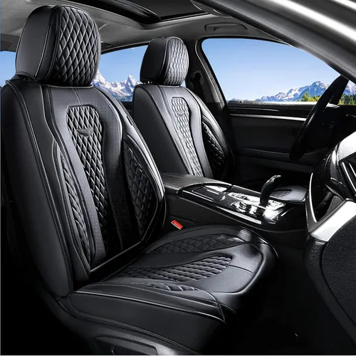 Vista 41 de Coverado Fundas de asiento de automóvil, fundas de asiento delantero, funda de asiento de coche beige, fundas impermeables para asiento