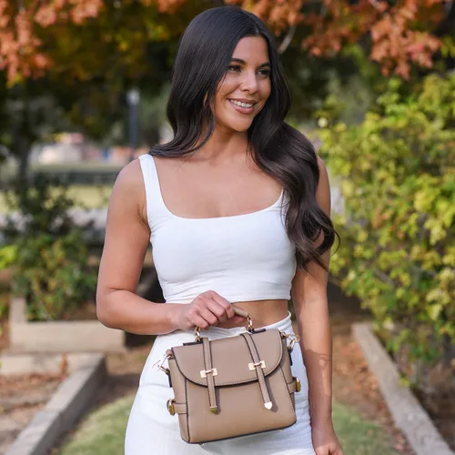Vista 6 de SG SUGU Mini bolso convertible con asa superior bolso cruzado de moda