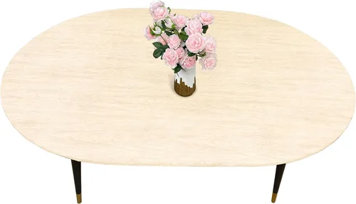 Vista 10 de Pioggia Mantel redondo de vinilo ajustable con reverso de franela, mantel elástico, impermeable, a prueba de aceite, mantel de plástico ideal
