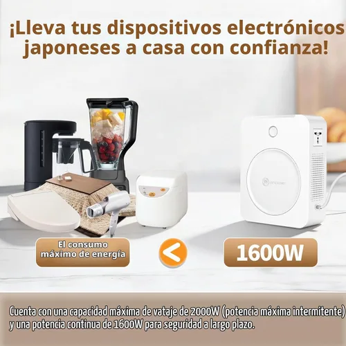 Vista 2 de SUNSHUN 2000W 120v a 100v paso abajo transformador Japón convertidor