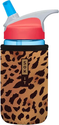 Vista 188 de Sok It BotlSok Funda para botella de agua con cubierta de neopreno aislante (Floral abstracto, se ajusta a CamelBak o Nalgene de 12 onzas)