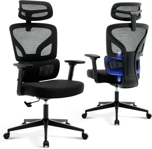 Vista 14 de Ergonomic Office Chair Mesh – Adjustable Lumbar 3D Armrests High-Back Desk