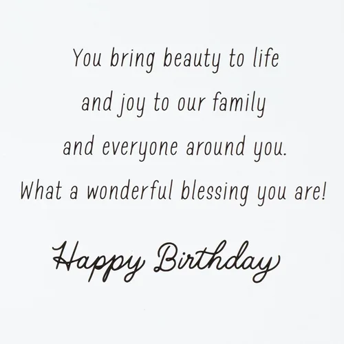 Vista 4 de Tarjeta de cumpleaños de Hallmark para nieta (con adorno de corazón removible)
