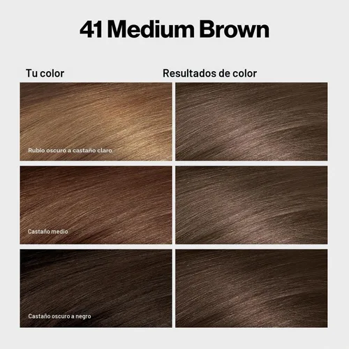 Vista 2 de Revlon ColorSilk Beautiful Color 41 marrón medio 1 ea (paquete de 12)