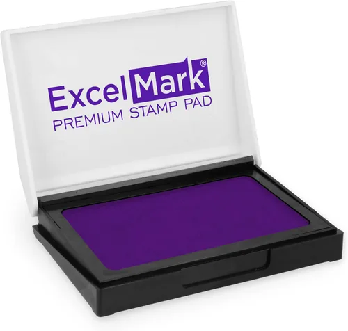 Vista 15 de ExcelMark - Almohadilla de tinta para sellos de goma 1-7/8 por 3-1/8 pulgadas - Negro