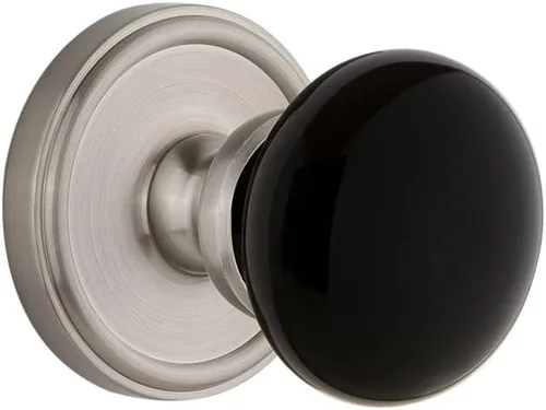 Vista 11 de Grandeur Hardware 852518 Georgetown Roseta con perilla Coventry, tamaño del respaldo: 2.375 pulgadas, peltre antiguo