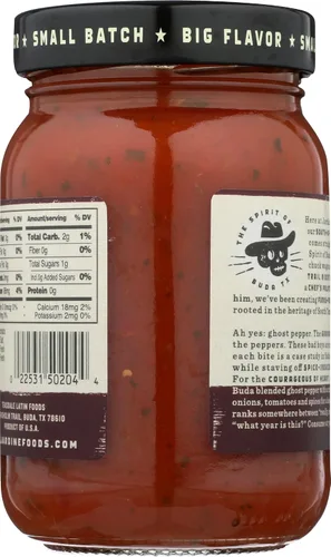 Vista 4 de Jardine's 7J Ranch Salsa de pimienta fantasma, XXX caliente, 16 onzas