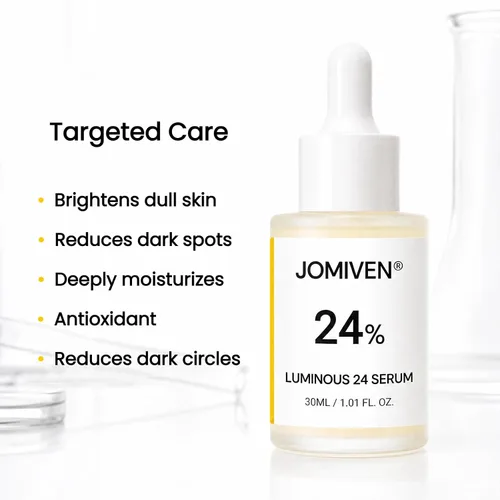 Vista 4 de Luminoso 24% Skin Revival Serum – Niacinamida 10%, Arbutina 7%, VC Etil 4%, Ácido Tranexámico 3% – Revitaliza la piel opaca, tono correcto y cutis