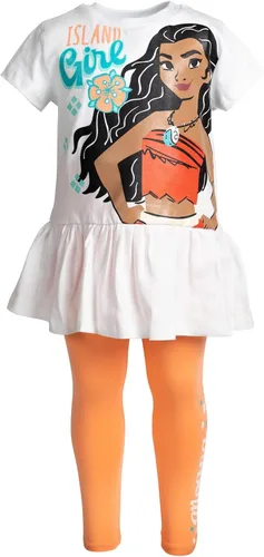 Vista 4 de Disney Conjunto de camiseta y leggings con volantes Princess Moana